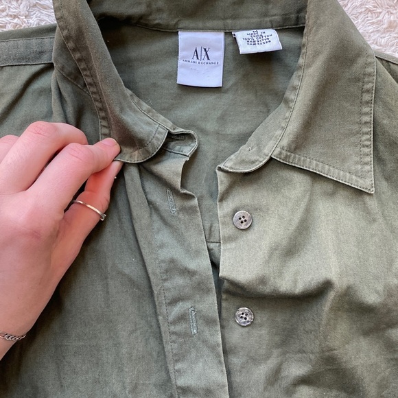 Armani Exchange vintage green button up ! - Picture 3 of 4